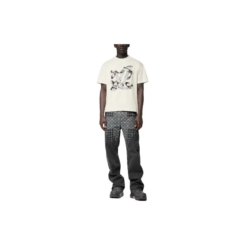 LOUIS VUITTON T Shirt Men's White-7