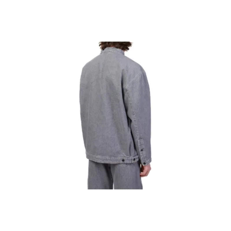 Lemaire Stone Washed Denim Zipped Top-3