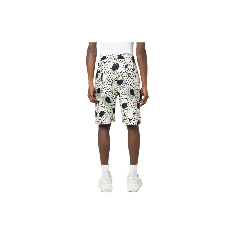 Henrik Vibskov Wheel Abstract print Quilted Shorts-2