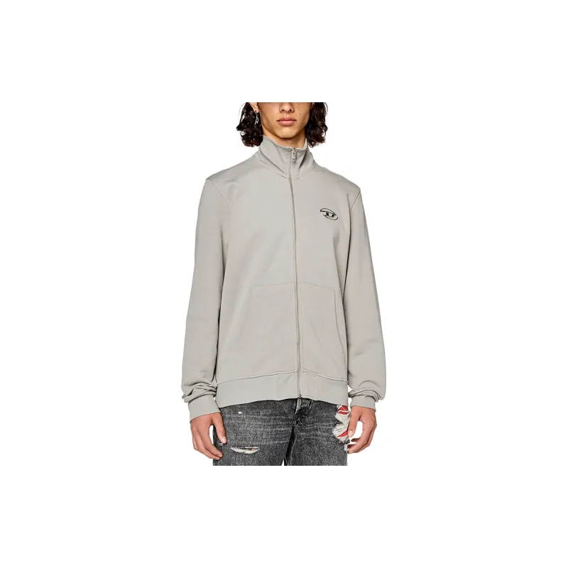 DIESEL S Ginni Logo Patch Zipped Hoodie-2