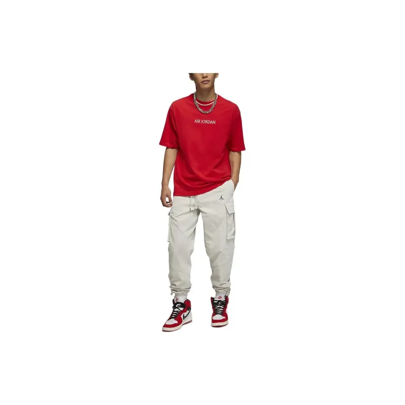Jordan Air T Shirts Men Red-2