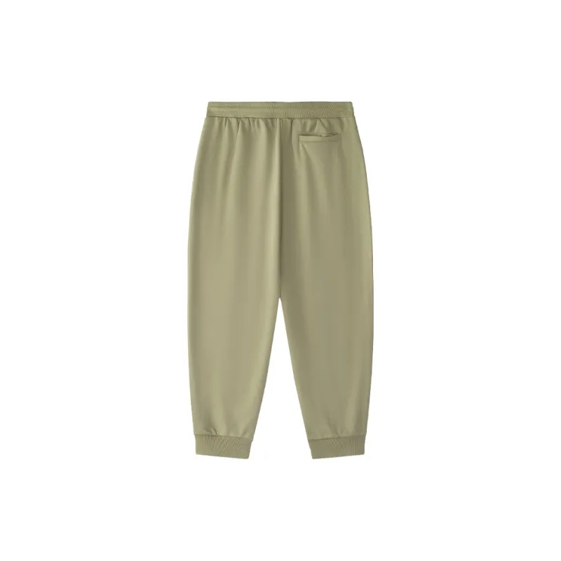 FILA FUSION Vintage Knitted Sweatpants Men's Dark Brown Khaki-1