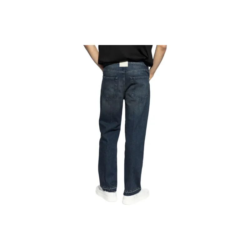 Lanvin Logo patch Cotton Jeans-1