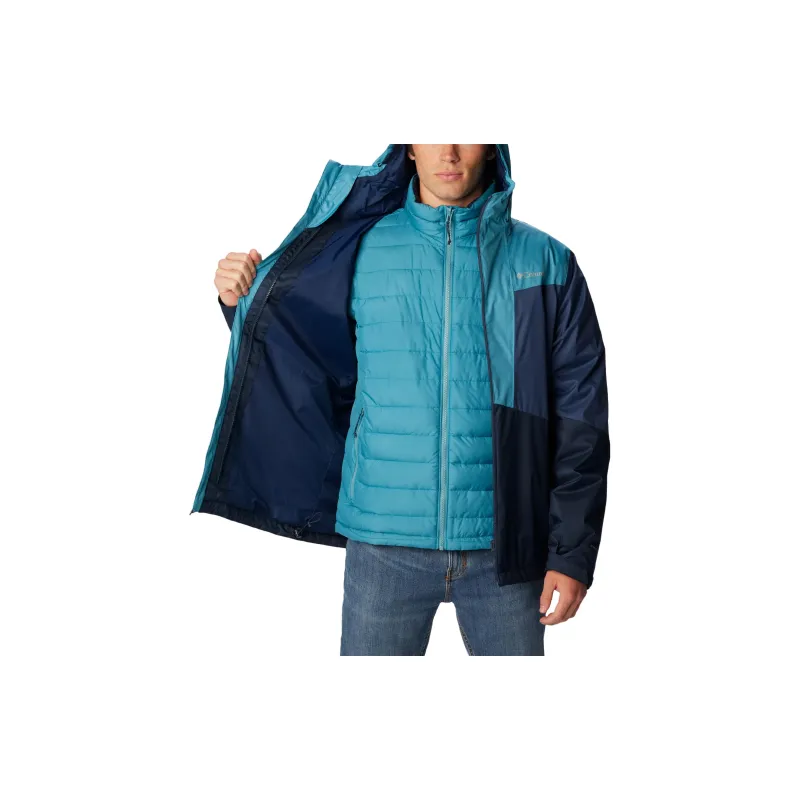 Columbia Waterproof And Breathable Windproof Windbreaker Jacket Men's Marine Blue-6