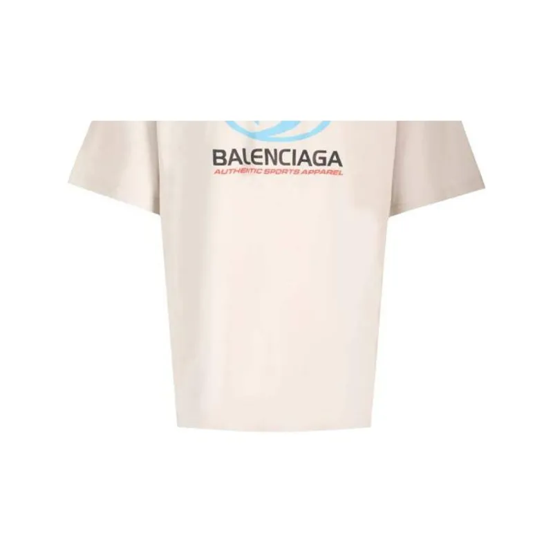 Balenciaga Logo Printed Crewneck T Shirt-5