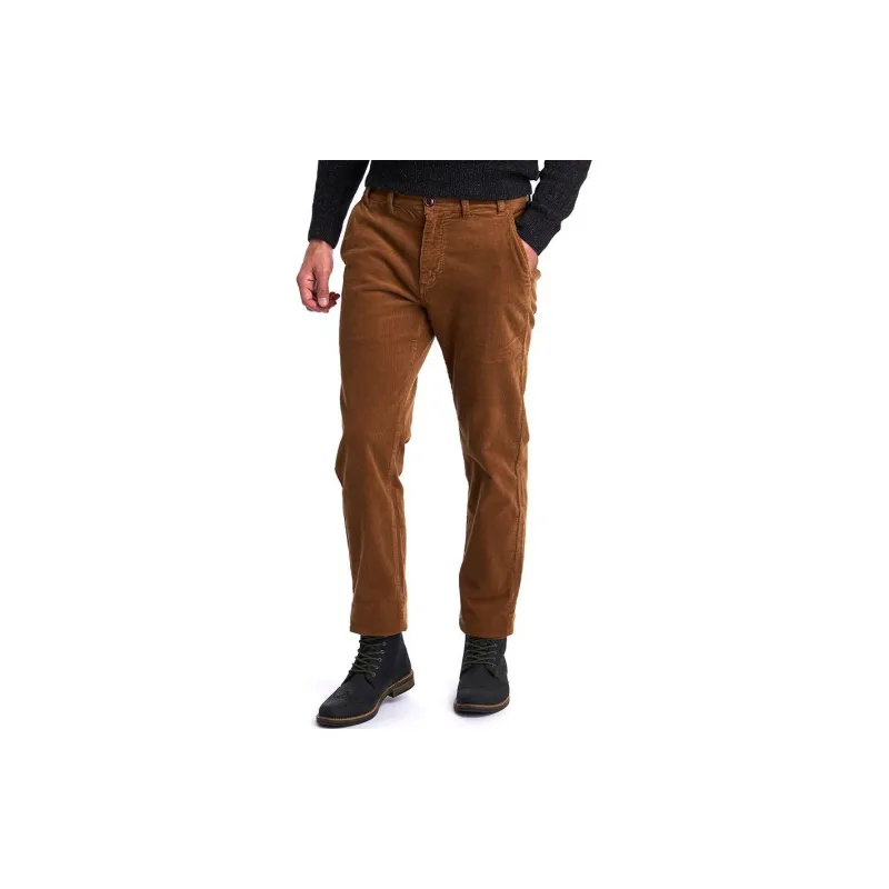 BARBOUR FW23 Barbour Hose Neuston Stretch Cord Casual Pants Men's Dark Brown-3