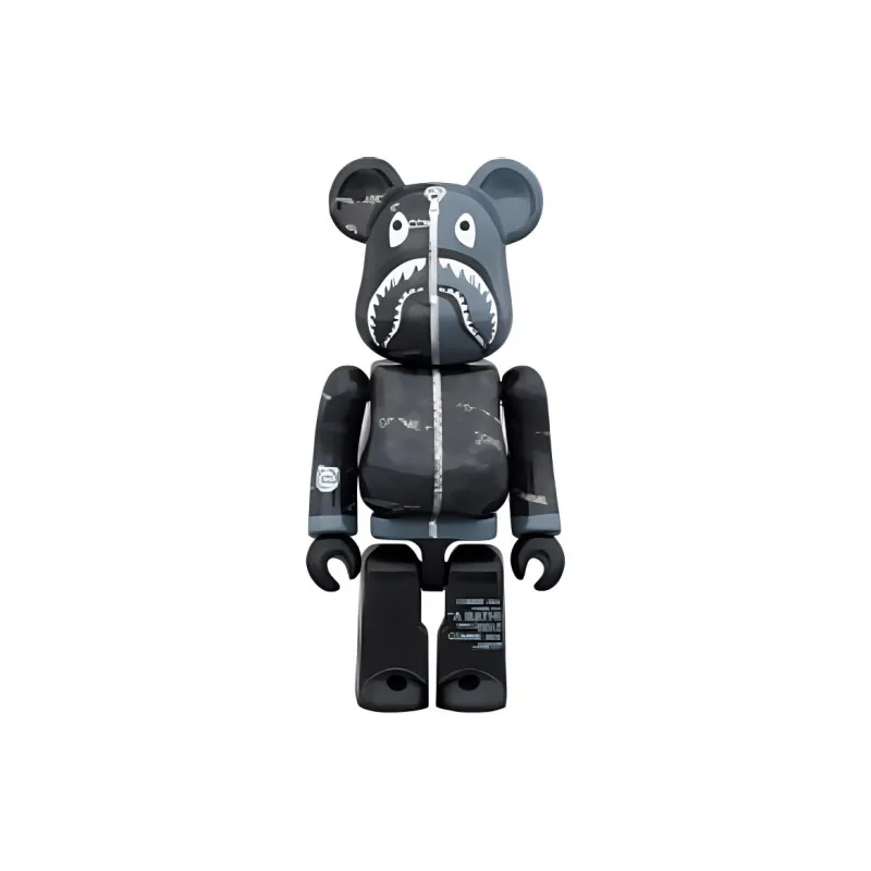 Bearbrick X Bape X Comme Des Garcons Camo Shark-1