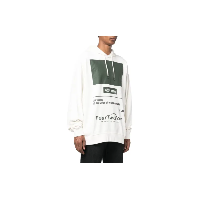 424 Graphic print Cotton Hoodie-5