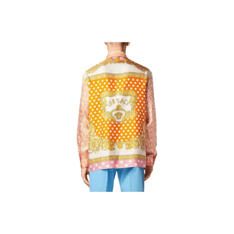 VERSACE Shirts Men Pink-2