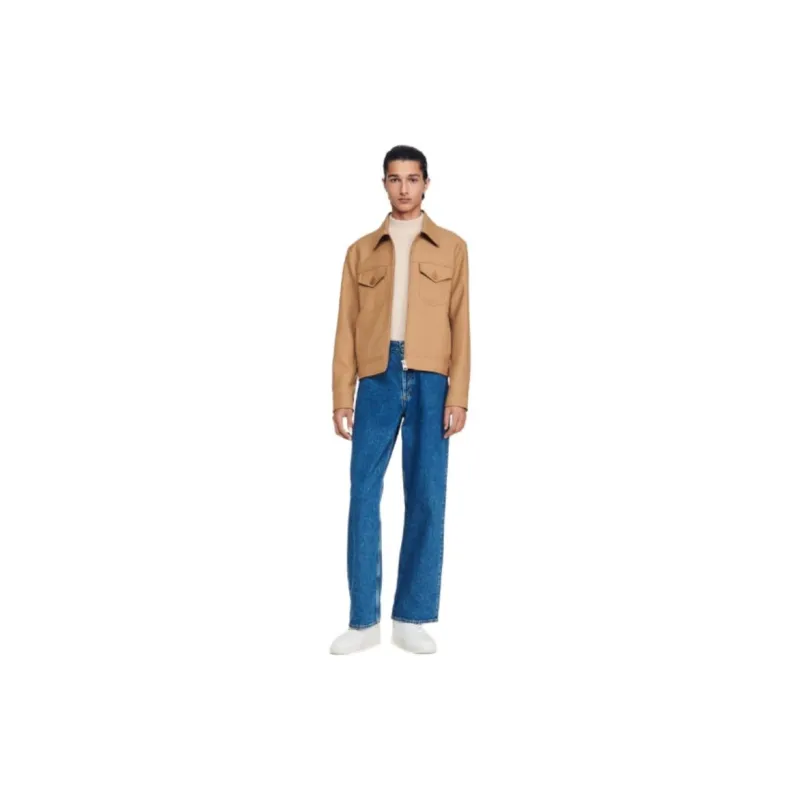 Sandro Jackets Men Brown-1