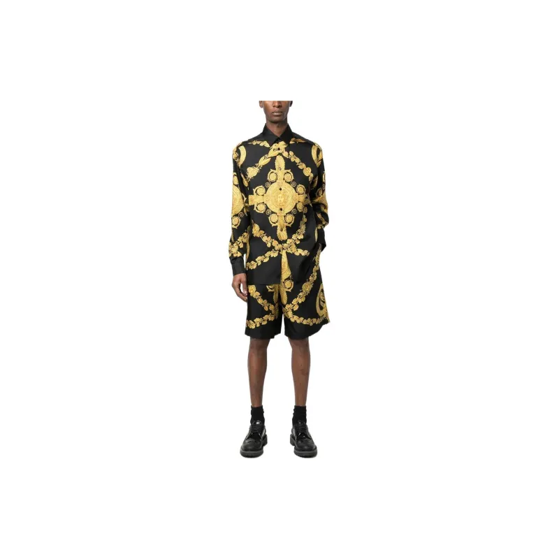 VERSACE Silk Shorts-1