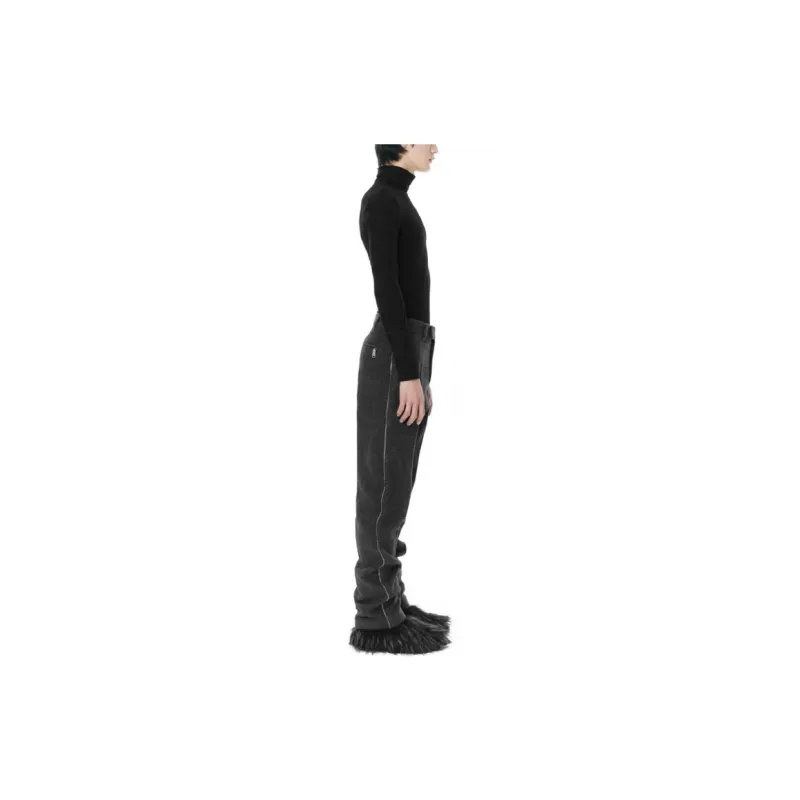 WE11DONE Suit Trousers Men Black/Dark Gray-3