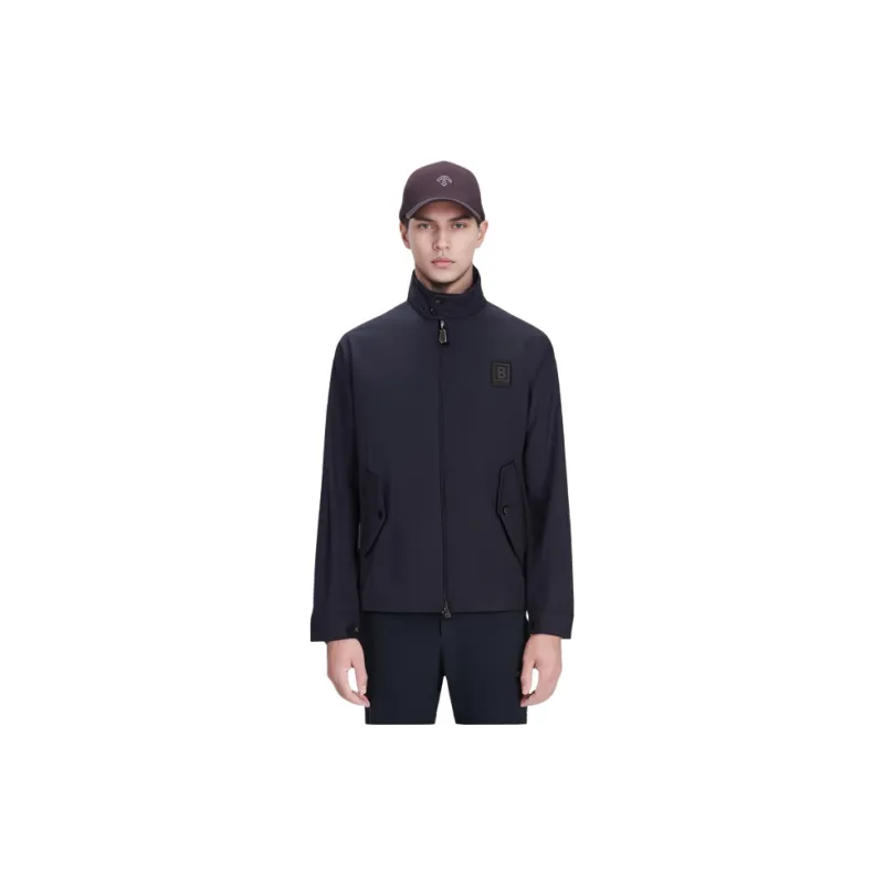 Burberry Letter Graphic Applique Harrington Jacket-4