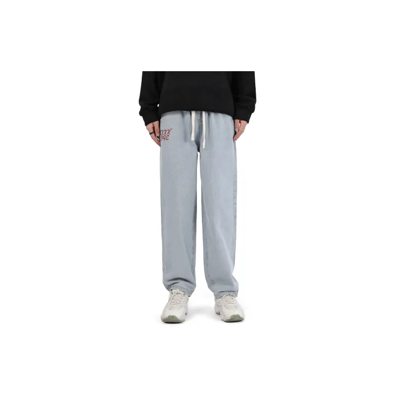 GXXX Fall And Winter Style Straight Fit Jeans Unisex-2
