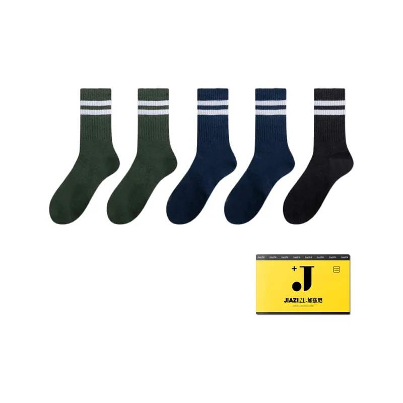 JIAZINI Mid Calf Socks Women's 5 Pack-0