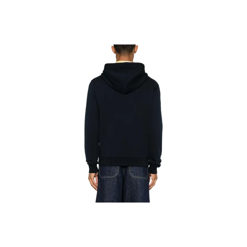 A.P.C Logo Embroidered Drawstring Hoodie-2