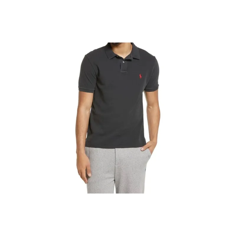 Polo Ralph Lauren Polo Shirts Men Black-2