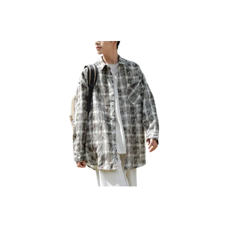 JEEP SPIRIT Shirt Men's Gray Green-3
