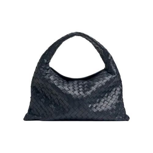 Bottega Veneta Leather One Shoulder Handbags Small Size Women's Shadow Gray