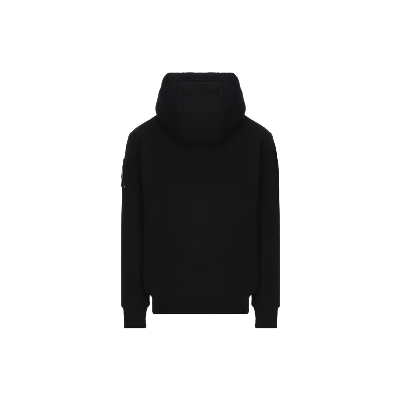 Moose Knuckles Logo Plaque Drawstring Zipped Hoodie-1