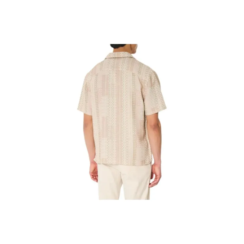 Hollister Shirt Men's Light Brown Pattern-2