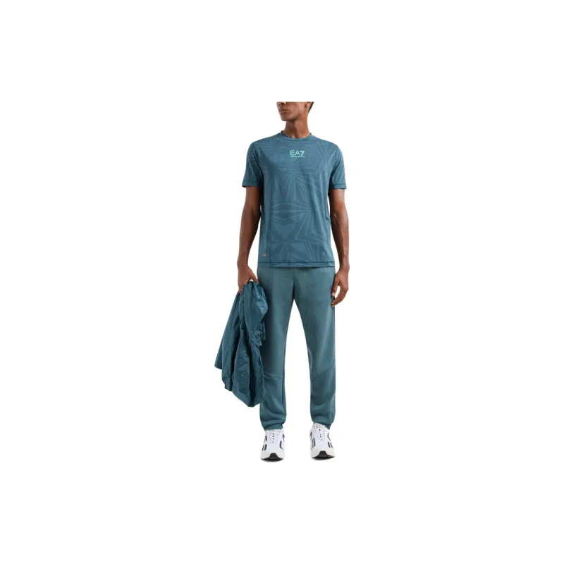 EMPORIO ARMANI EA7 SS24 T Shirt Men's Green-5