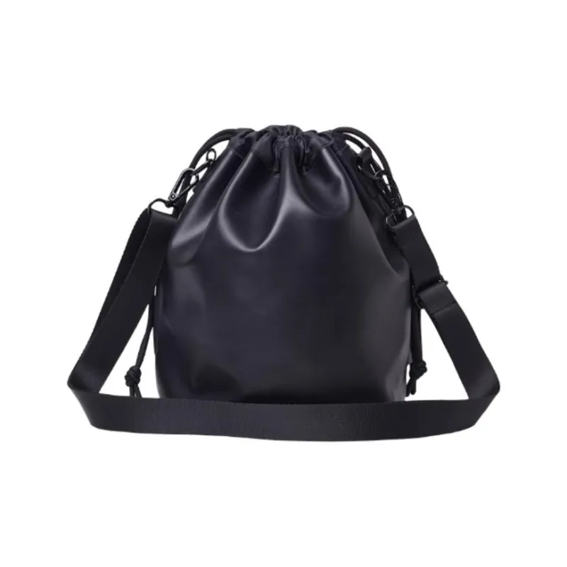 New Era PU Bucket Bags Crossbody Bag, Shoulder Bag Regular Unisex Black-4