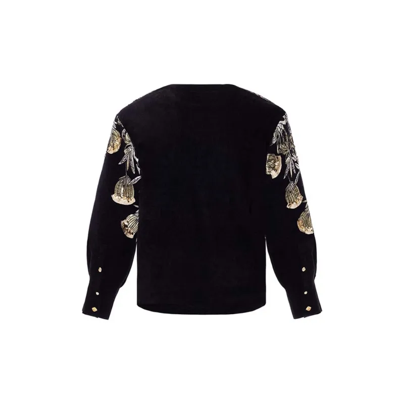 VALLEYOUTH Shirt Unisex Black Gold-1