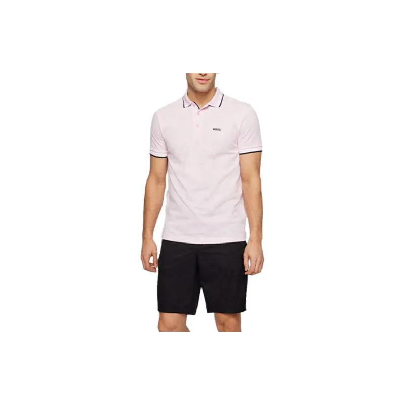 HUGO BOSS Polo Shirts Men Light Pink-1