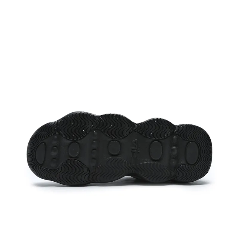 FILA PEASE Anti-Slip Wear-Resistant Low-Top Casual Shoes Men's Black Green-5