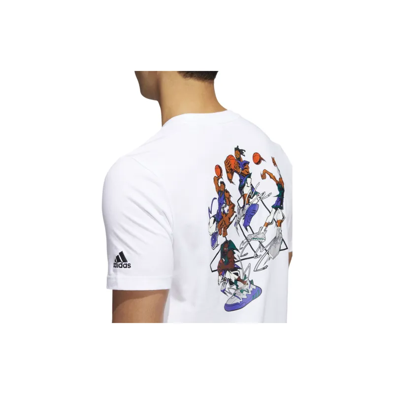 Adidas T Shirts Men White-5
