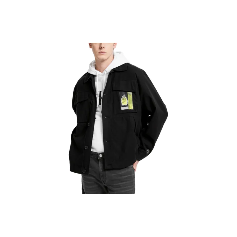 CALVIN KLEIN Denim Jacket Unisex Black-3