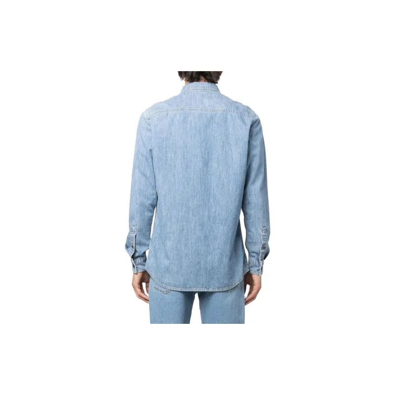 MOSCHINO Shirts Men Blue-2