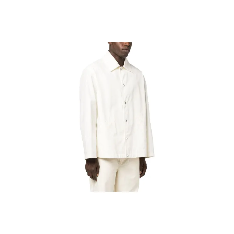 JIL SANDER Logo Printed Long Sleeved Jacket-3