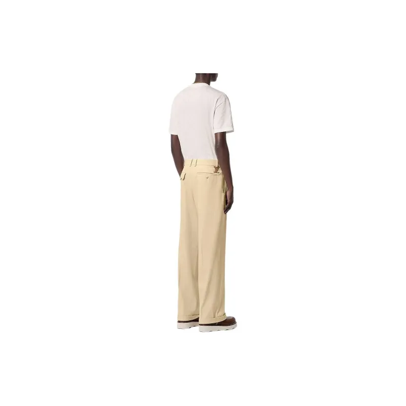 LOUIS VUITTON SS24 Casual Pants Men's Beige-2