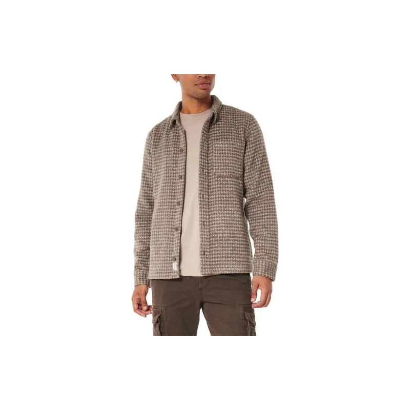 Hollister Jacket Men's Brown Pattern-1