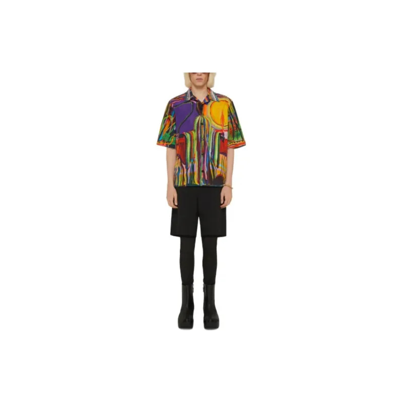 Givenchy Boxy Fit Shirt With Hawaiian Collar-1