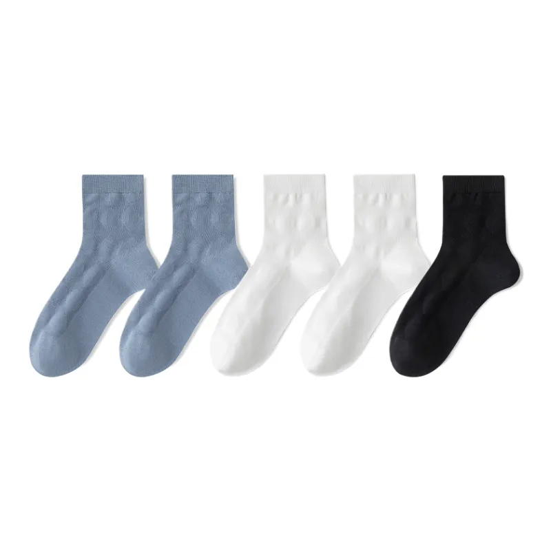 Lan Miao Mid Calf Socks Men's 5 Pack-9