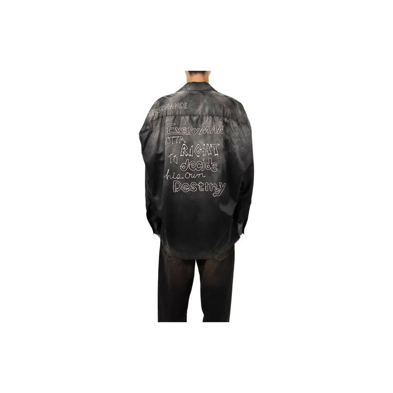 Maison Mihara Yasuhiro Bleached Satin Shirt-3