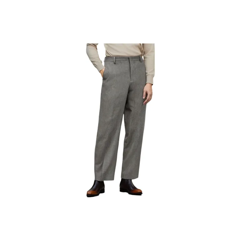 ZARA Suit Trousers Men Gray-3