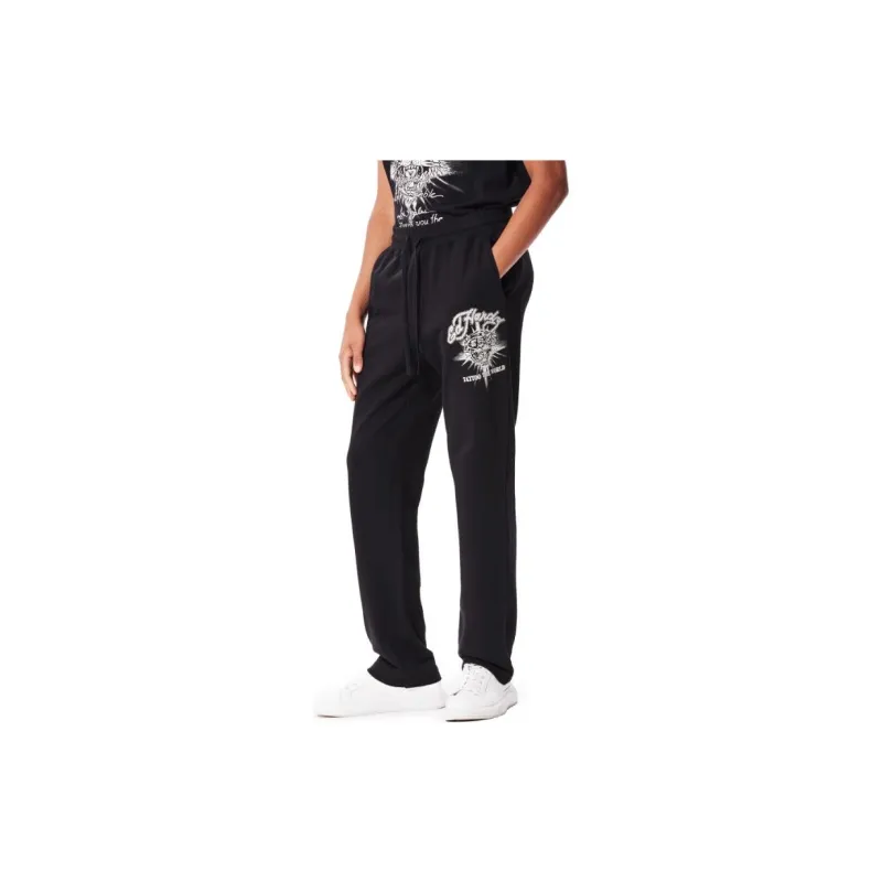 Ed Hardy FW24 Casual Pants Men's Black-5