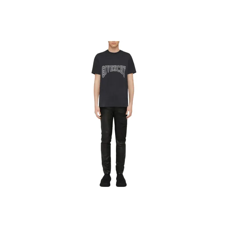 Givenchy Slim Fit Jersey With Patch T Shirt-3