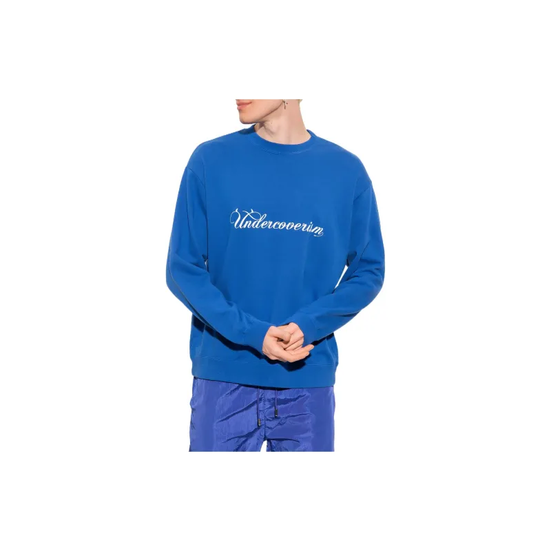 UNDERCOVER Logo print Cotton Sweater-1