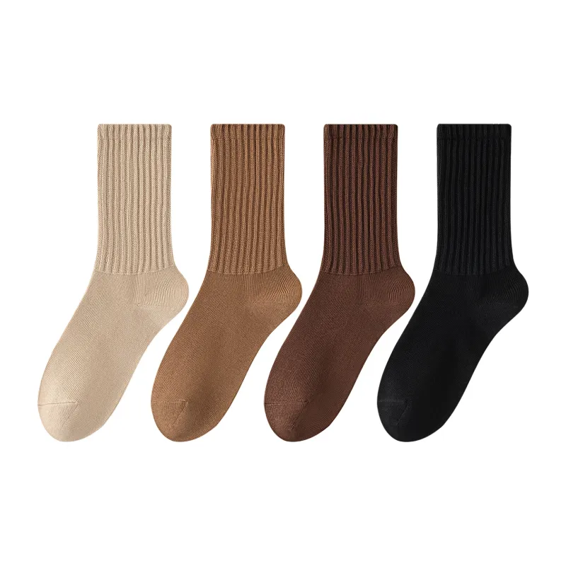 XXLLG Mid Calf Socks Men's 4 Pack-4