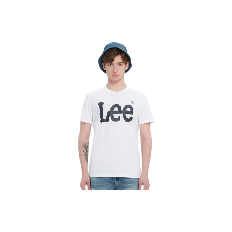 Lee Drop Shoulder Sleeve T-Shirt Men's White-3