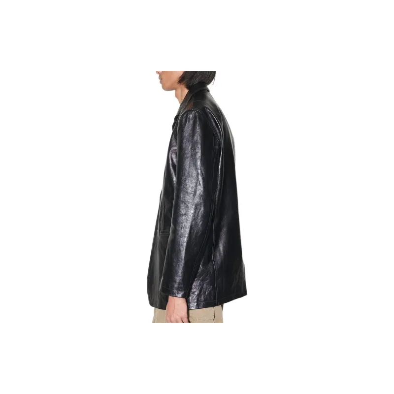 OUR LEGACY Single-breasted Leather Blazer-3