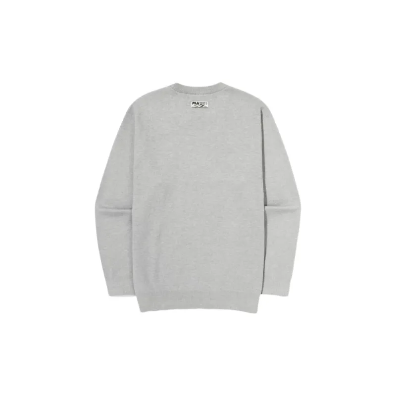 FILA PIEMONTE SNOW TIME Sweater Unisex Light Gray-1