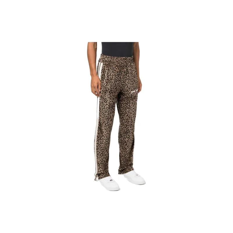 PALM ANGELS Knitted Sweatpants Men Yellow-3
