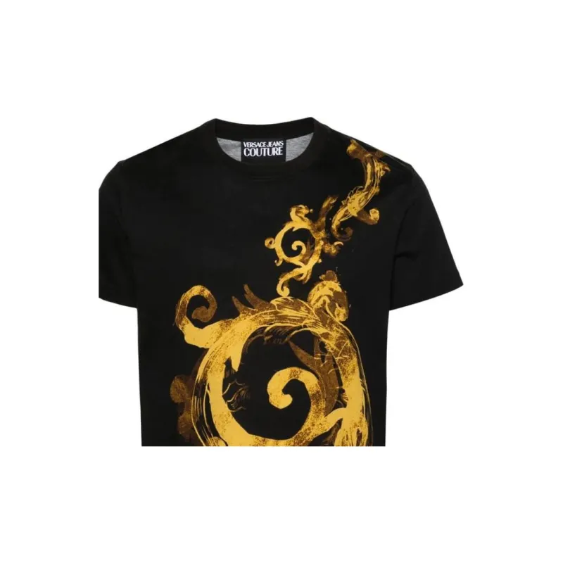 VERSACE JEANS COUTURE Barocco Printed Crewneck T Shirt-1