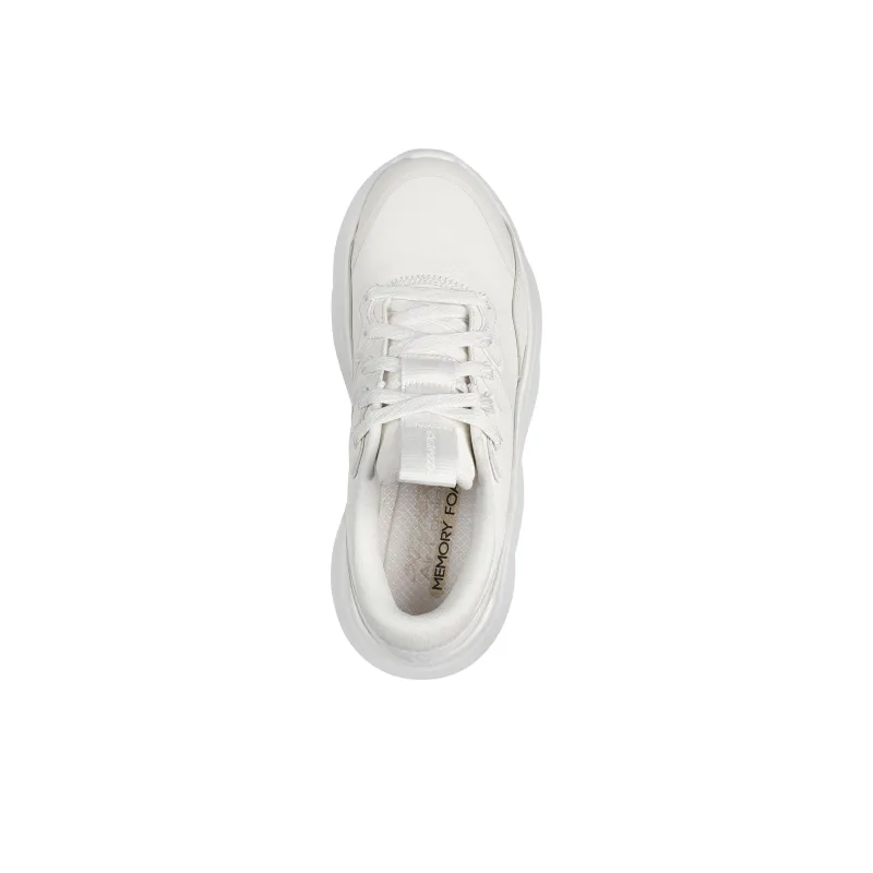 Skechers Slip Resistant Low Top Casual Shoes Women's White-4